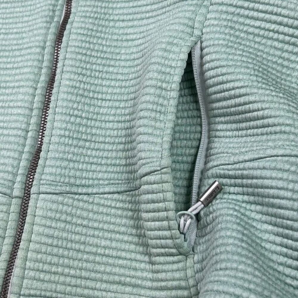 Killtec Womens Size 10 Ribbed Full-Zip Jacket Mint Green Mock Neck - Picture 4 of 10